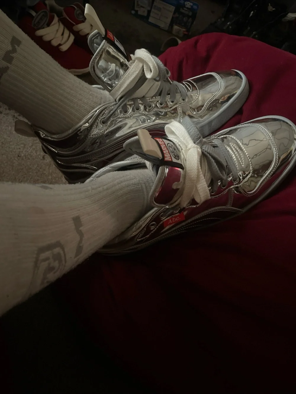 Puma Men's Silver/Gray Fantastic Four Silver Surfer Sneakers